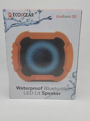 EcoXGear EcoRoam 30 Orange Waterproof Bluetooth LED Lit Speaker(A2) • $29.99