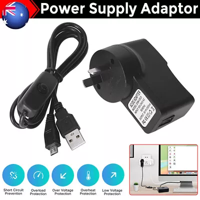 Power Supply Adapter AU Plug Micro USB Charger Cable 5V 2.5A For Raspberry Pi 3 • $13.85