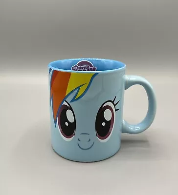 Rainbow Dash Coffee Mug My Little Pony 2013 Hasbro Blue Tea Cup Light Wear Gift • $10