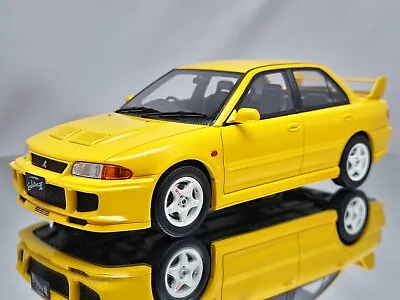 Otto Mobile Mitsubishi Lancer Evo III 1995 Dandelion Yellow Resin Model Car 1:18 • $159.99