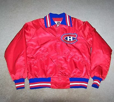 Vintage Montreal Canadiens Satin Starter Jacket Men's Large L NHL  Looks New • $339.95