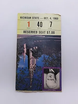 $4.99 • Buy Notre Dame Vs Michigan State Ticket Stub October 4 1969