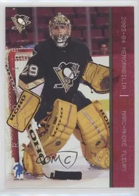 2003-04 ITG Be A Player Memorabilia Ruby /200 Marc-Andre Fleury #183 Rookie RC • $43.60