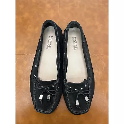 Michael Kors Black Suede Women's Loafers Size 8 (839) • $32