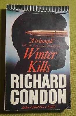 RICHARD CONDON Novel WINTER KILLS 1987 Edition Crime JFK Assassination • $9
