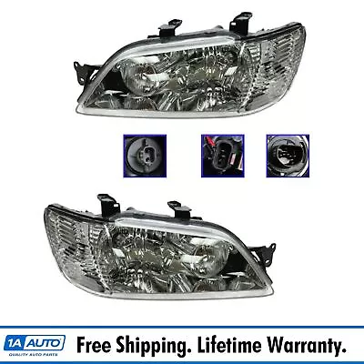 Headlight Set Left & Right For 2002-2003 Mitsubishi Lancer MI2502124 MI2503124 • $184.95