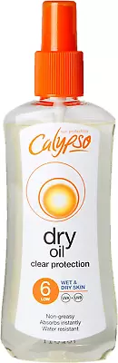 Calypso Wet Skin Dry Oil Spray With SPF6 200 Ml • £9.83