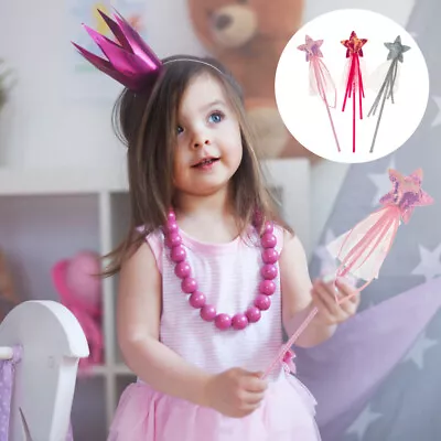  3 Pcs Plastic Fairy Wand Child Teen Girl Gift Toys For Girls • £8.99