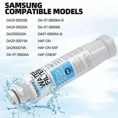1-6 Pack Samsung DA29-00020B HAF-CIN/EXP Refrigerator Water Filter DA-97-08006A • $85.99