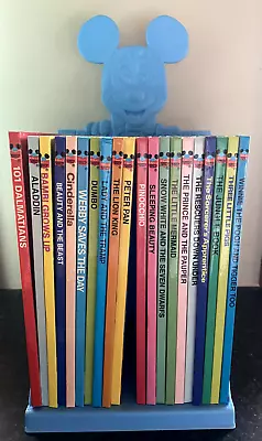 Disney's Wonderful World Of Reading Vintage Hardcover Book Set (x20) & Stand • $89.95