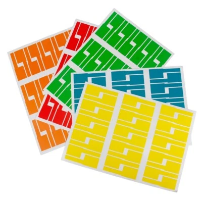 £3.99 • Buy 150 5 Color Self-adhesive Cable Wire Labels Identification Markers Tags Stickers