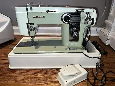 Vintage 1960’s White Zigzag Sewing Machine Model 530  • $45