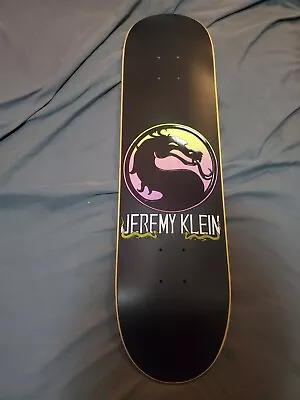 JK Industries 8 Mortal Kombat Pink & Yellow Logo Jeremy Klein SIGNED Deck 1 Of 2 • $300