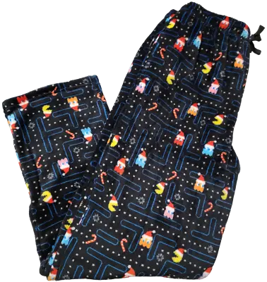 Official Pacman Videogames  Christmas  Fleece Pants Men's Sz S Xl • $19.99