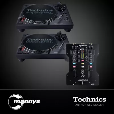 Technics SL1210 MK7 Pack W/ Allen & Heath Xone:23 2-Ch DJ Mixer • $3947