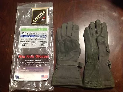 Masley Gloves Force Cold Weather Flyers Military Leather GoreTex 70N Small New  • $49.99