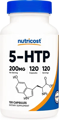 $76.50 • Buy Nutricost 5-Htp 200Mg, 120 Veggie Capsules - Gluten Free & Non-Gmo