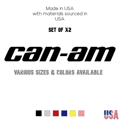 CAN AM PAIR  5  9  11  16   22  Stickers Pick Size Color X2 Set • $7