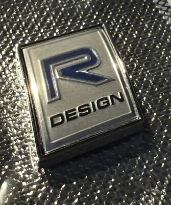 R-Design Badge Emblem Chrome D5 T6 T8 XC90 V60 S80 D4 D3. Volvo • £8