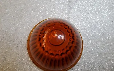 VINTAGE S&M Lamp Co. AMBER GLASS LENS 2-3/8  WIDE 2703  • $10.99