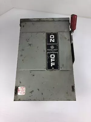 GE TH4322RH 3 Phase Fused Disconnect Switch Box 60 Amp 240VAC 250VDC • $100