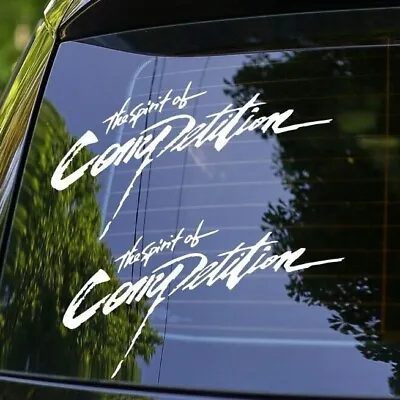 2x Spirit Of Competition Decal Sticker For JDM Mitsubishi Rally Evo X 4g63 4b11 • $8.99