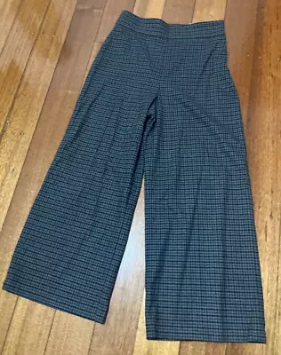 Fun Zara Houndstooth Pants Culottes M 8 10 • $12.50