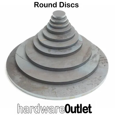 £3.50 • Buy MILD STEEL SQUARE Or ROUND Disc Plate Sheet Metal Laser Cut Washer Blank UK Made