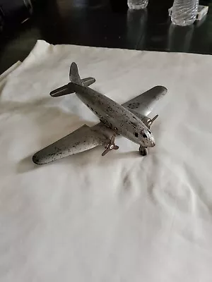 1940s Marx Army Air Force Military Twin Engine Cargo Plane Pressed Steel Metal • $44