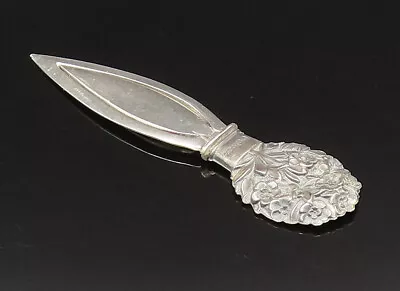 925 Sterling Silver - Vintage Antique Carved Floral Tree Bookmark - TR3406 • $70.05