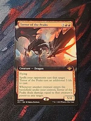 Terror Of The Peaks | Extended Art | Outlaws Of Thunder Junction | MTG | 337 • £15