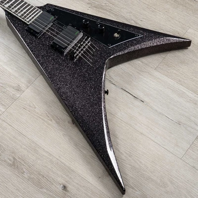 $1799 • Buy ESP LTD KH-V Kirk Hammett Signature Guitar, Ebony Fingerboard, Black Sparkle