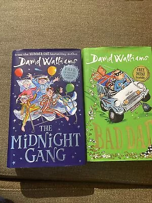 Midnight Gang & Bad Dad- David Walliams - Hardback Book VGC • £5