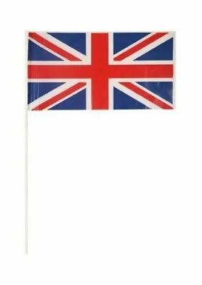 25 X Union Jack Hand Flags With Stick- New • £4.99