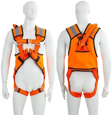 P30 2 Point High Viz Orange Full Body Height Safety Fall Arrest Harness M-XL • £47.98