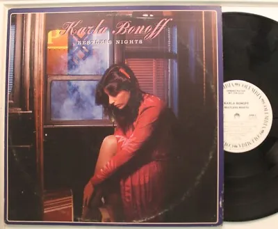 Karla Bonoff Promo Lp Restless Nights (W/ Pub Packet & Photo) On Columbia - Vg++ • $13.99