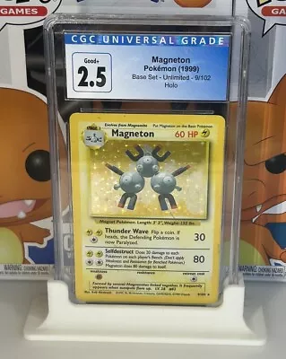 Pokémon Card - Magneton Base Set Unlimited Holographic - Graded CGC 2.5 • $20