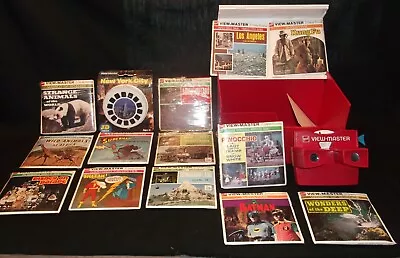 Vintage View-Master Storage Case Viewer & 14 Packets (4 Sealed) • $75