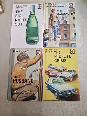 Ladybird Books For Grown-ups Bundle X 4 Husbands Hangover Crisis Big Night  • £8