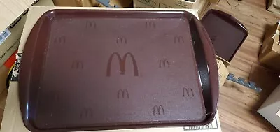 Brand New McDonalds Collectible Brown Plastic Serving Tray 17” X 12” • $85.46