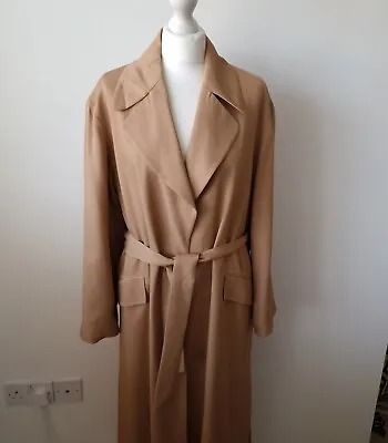 Zara NEW Camel Maxi Wrap Trench Coat With Belt Size M Medium 10 12 BNWT • $62.16