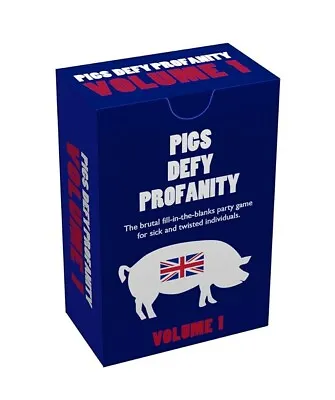Pigs Defy Profanity Volume 1 The Brutal UK Post Adult Card Game Expansion Pack • $54.14