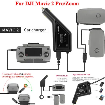 $37.06 • Buy New Car Charger Battery Charging Hub For DJI Mavic 2 Pro/Zoom Accessories
