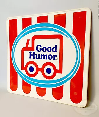 Vintage Good Humor Candy Striped Sign Board 1980s - 22-5/8  X 21-1/8  - M01 • $125