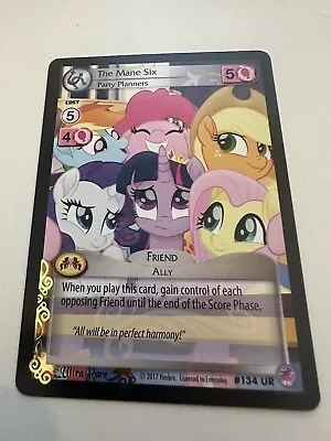 The Mane Six Party Planners MLP CCG SB UR Foil Stamped Card #134 • $100