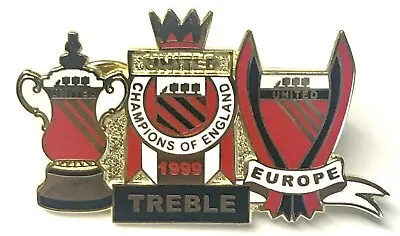 Manchester Treble Winners Pin Badges Manchester Fans Gifts • $7.51
