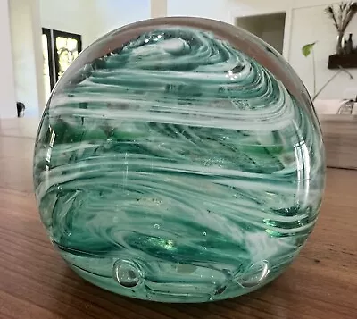 Vintage Art Glass Monte Dunlavy Large Paper Weight 3 1/2” Wide • $33.99