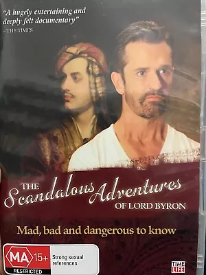 The Scandalous Adventures Of Lord Byron Region 4 DVD (documentary) • £18.56