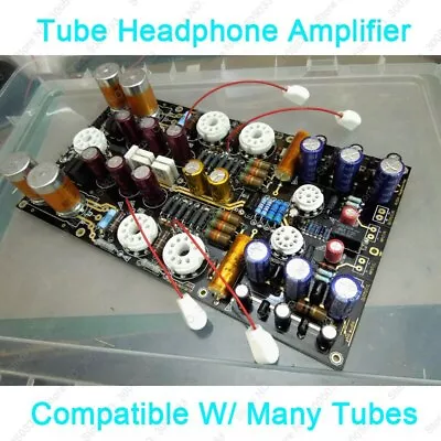 HiFi Tube Headphone Amplifier 12AU7+EL500/EL504/EL519+GZ34Class A 32-1K Ohms • $51.30