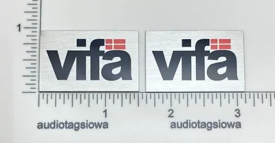 VIFA Speaker Grill Badges Pair Custom Made Aluminum • $9.95